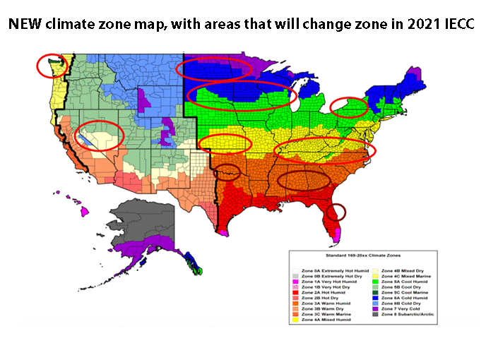 2021 IECC climate zone map