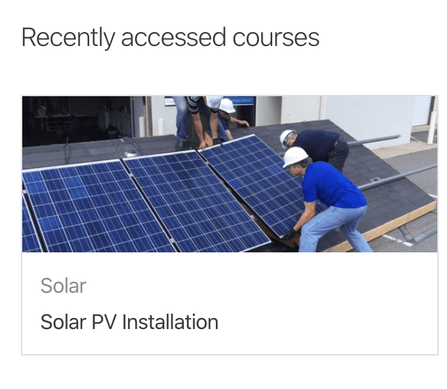 online solar training platform