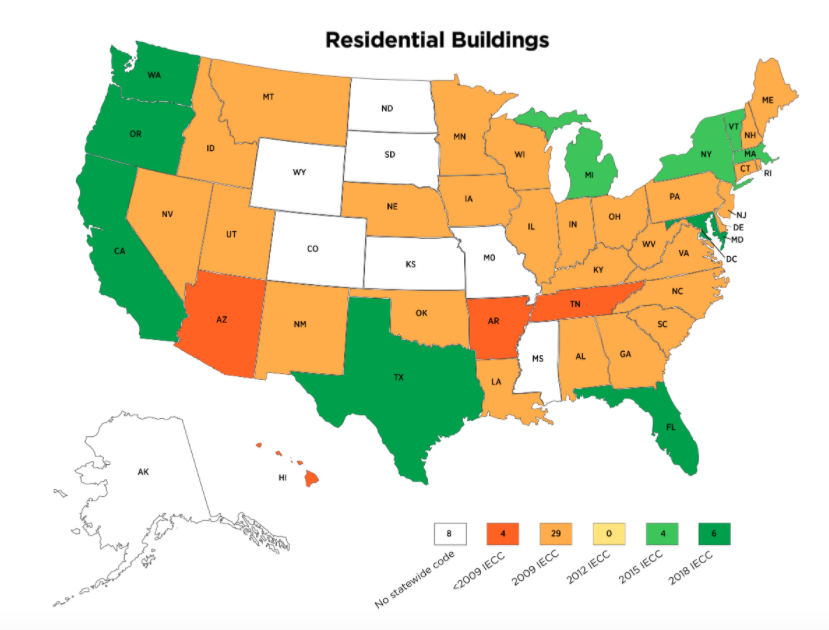 residential energy code enforcement map