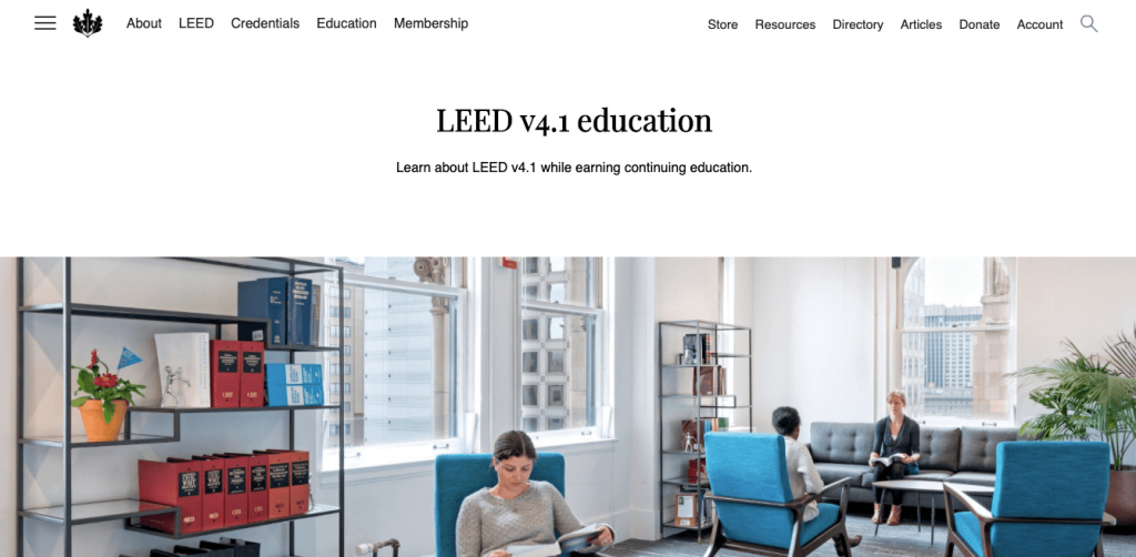 LEED v4.1 education opportunities