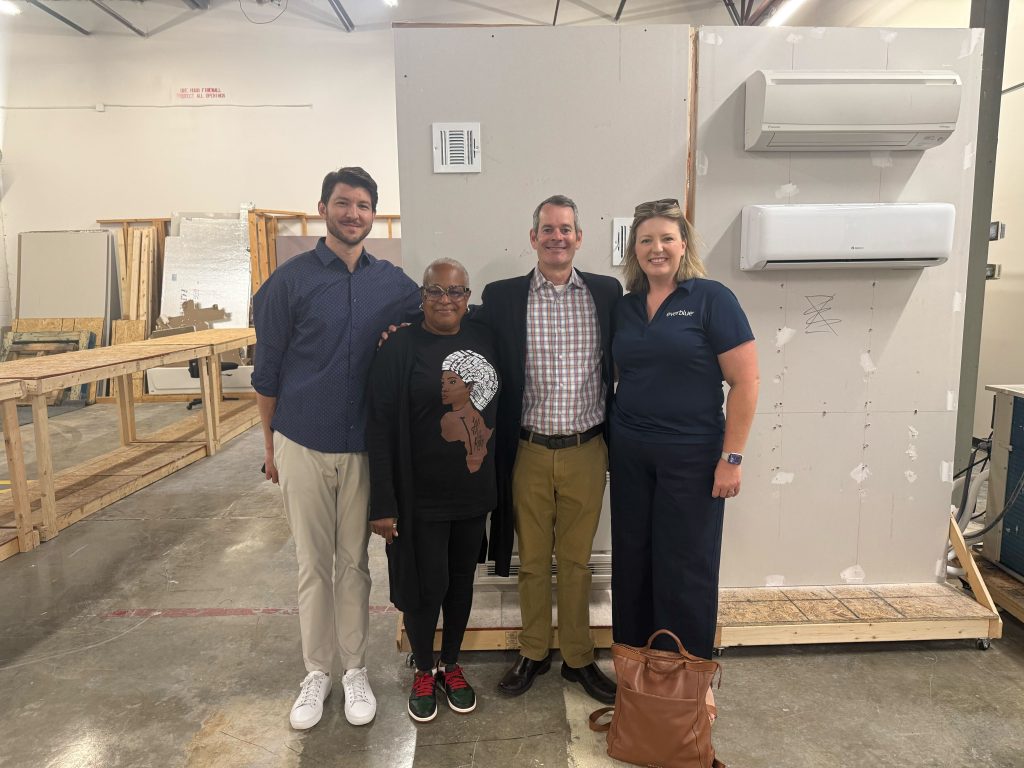 Everblue team members visiting Goodwill of North Georgia.